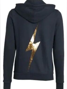 Aviator Nation Dark Blue Lightening Bolt Sweatshirt and Sweatpants Set. Size S.